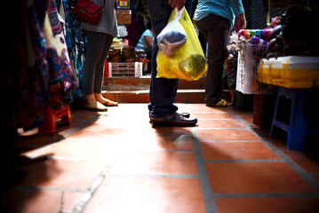 Man shopping in Russian Market