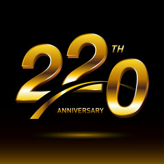 220 years golden anniversary logo celebration