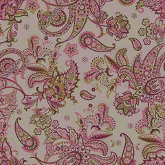 Digital textile kalamkari Allover pattern design