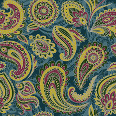 Digital textile kalamkari Allover pattern design