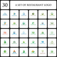 restaurant logo , food logo vector