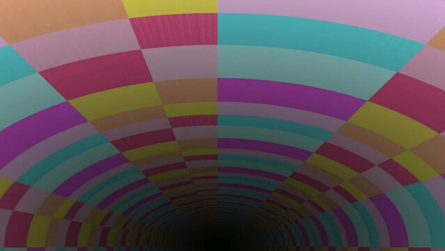 beautiful rainbow tunnel animated background