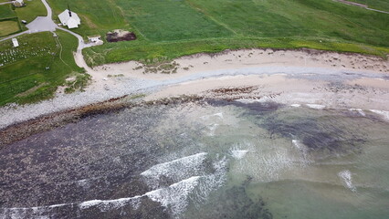 Ervika Beach Area Stadt Aerial View West Coast of Norway