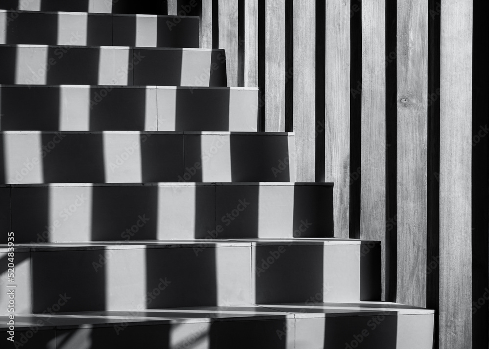 Poster Stair step Geometric pattern shadow Architecture details Abstract background