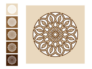 3d Layered Mandala SVG Cut File