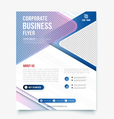 Obraz premium Corporate business flyer design template.