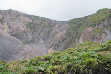 Irazu volcano the highest active volcano in Costa Rica.