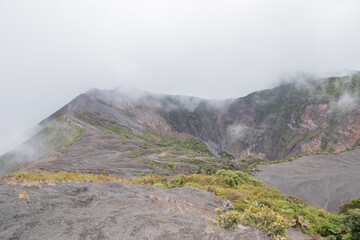 Irazu volcano the highest active volcano in Costa Rica.