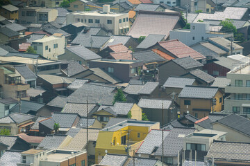 Fototapeta premium 金沢市街地 俯瞰撮影 石川県 日本