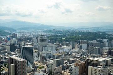 Obraz premium 金沢市街地 俯瞰撮影 石川県 日本