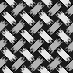 Diagonal Cane Work Seamless Pattern Vector