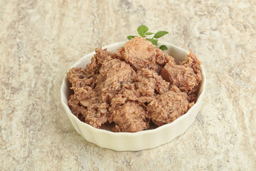 Canned tuna fish for salad