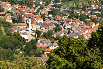 Fototapeta na wymiar View of surroundings of Gottweig Abbey (German name is Stift G?ttweig), Austria.