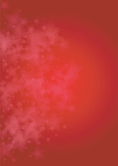 Vector Magical Glowing Background with Silver White and Purple Falling Stars on Red. Sparkle Star Night Cover and Card Design. Christmas and New Year Poster. Glittery Confetti Frame.