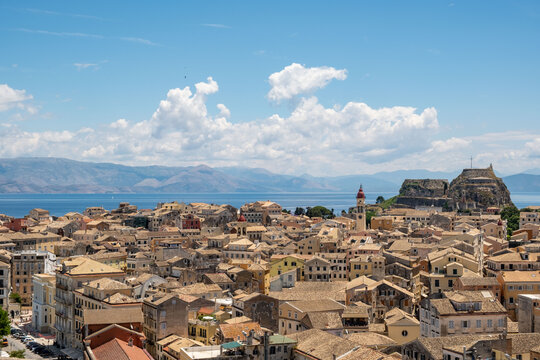 corfu from above