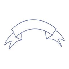 hand drawn ribbon abstract element design