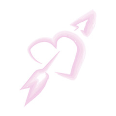 hand drawn Heart watercolor element design