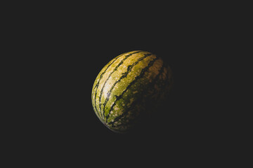 watermelon  on black backround