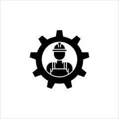 Technician icon with simple design, Repairman icon vector illustration. eps 10