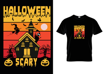 Halloween Scary Tshirt Design