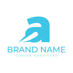Letter A Logo Design for Hair Transplant Industry