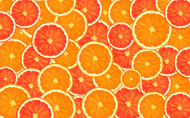 Illustration made with orange slices