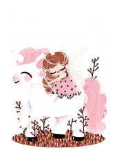 la fée et la licorne