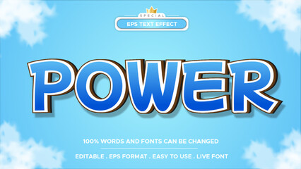 Power text effect editable