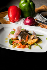 Robalo com Amêndoas