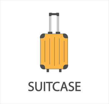 Suitcase baggage concept line icon. Simple element illustration