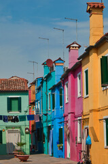 Fototapeta na wymiar Burano streets, Venice, Italy