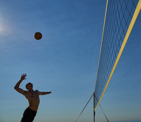 Fototapeta na wymiar technical details of a beach volleyball match