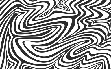 Fototapeta premium Abstract background with hypnotic wavy lines pattern