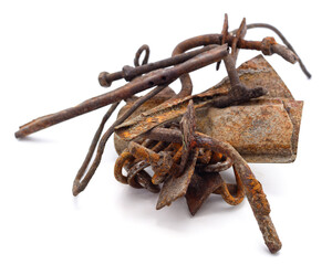 Pile of rusty scrap.