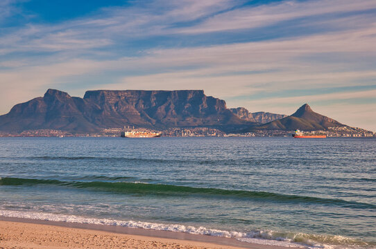 Cape Town from Bloubergstrand, South Africa
