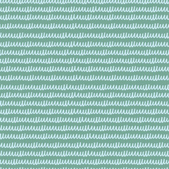 Seamless repeating pattern with hand drawn wavy lines on emerald background for surface design and other design projects