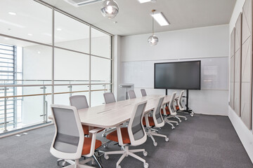 conference room with chairs - Powered by Adobe