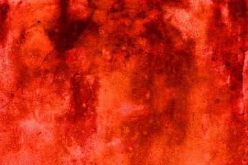 Abstract Cement Wall for Background. Scary and Spooky Red Wall Texture Background. Creepy and Horror concept