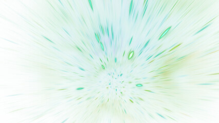 Abstract green blurred sparkles. Fantastic holiday background. Digital fractal art. 3d rendering.