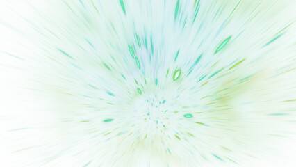 Obraz premium Abstract green blurred sparkles. Fantastic holiday background. Digital fractal art. 3d rendering.