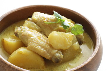 Chinese style chicken wing and potato curry