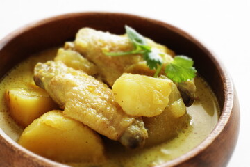 Chinese style chicken wing and potato curry