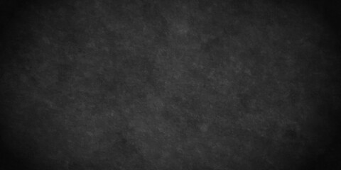 Blackboard and chalkboard grunge backdrop texture background. Vector Black stone concrete texture background anthracite panorama. Panorama dark grey black slate background or texture.