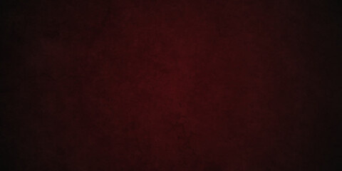 Red wall backdrop background with red faded border and old vintage grunge texture, marbled red painted background illustration for Christmas or valentines day.