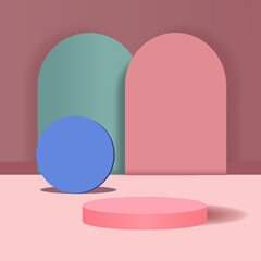 Abstract background, minimal mockup scene for product display, 3d render