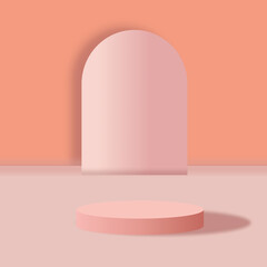 Abstract background, minimal mockup scene for product display, 3d render