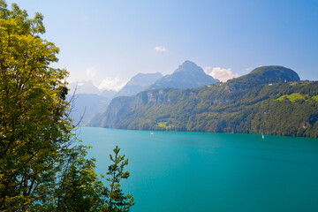 Luganer See, Alpen, Schweiz