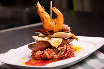 Robalo com Brás de Legumes