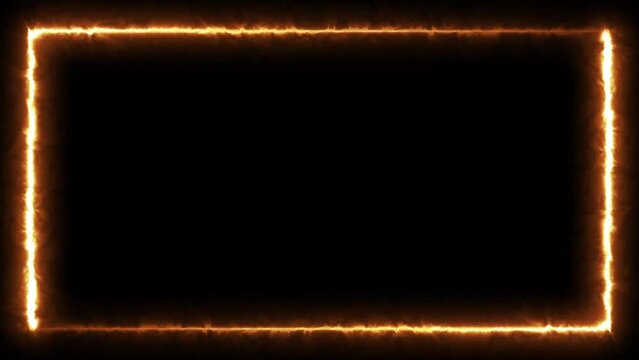 Infinite continual frame background. Seamless loop rectangle animated. Loopable continuous effect.