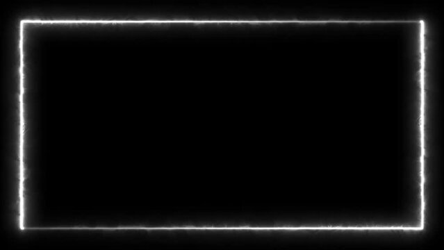Infinite continual frame background. Seamless loop rectangle animated. Loopable continuous effect.